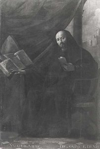 Portrait of Suger (c.1081-1151) Abbot of St. Denis by Simon circle of Vouet